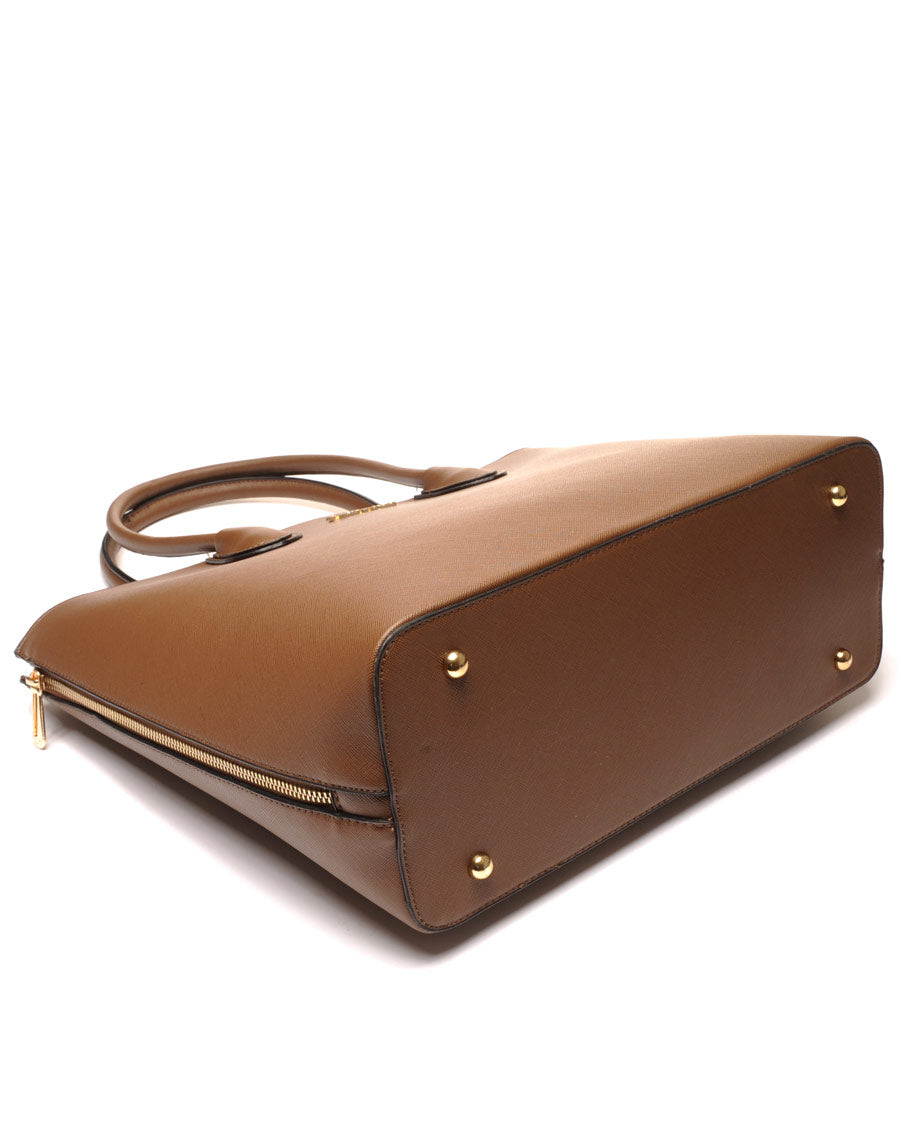 Grand sac à main taupe foncé Flora&Co