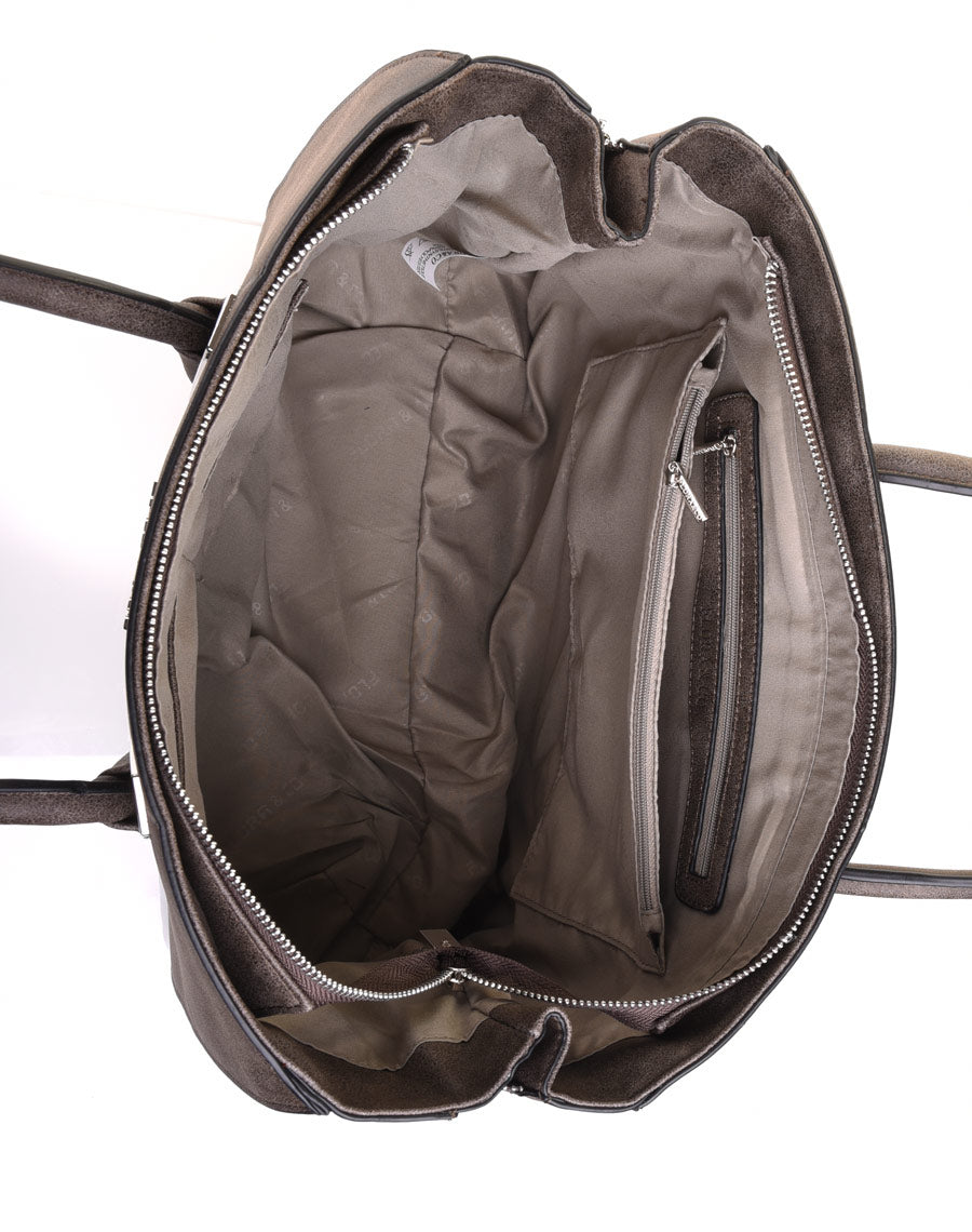 Large Sac à main Flora&co taupe