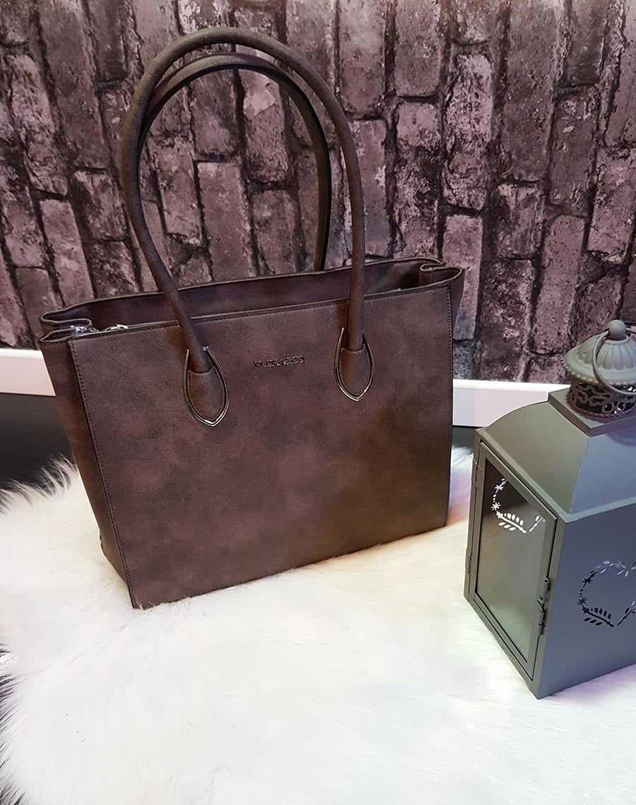 Large Sac à main Flora&co taupe