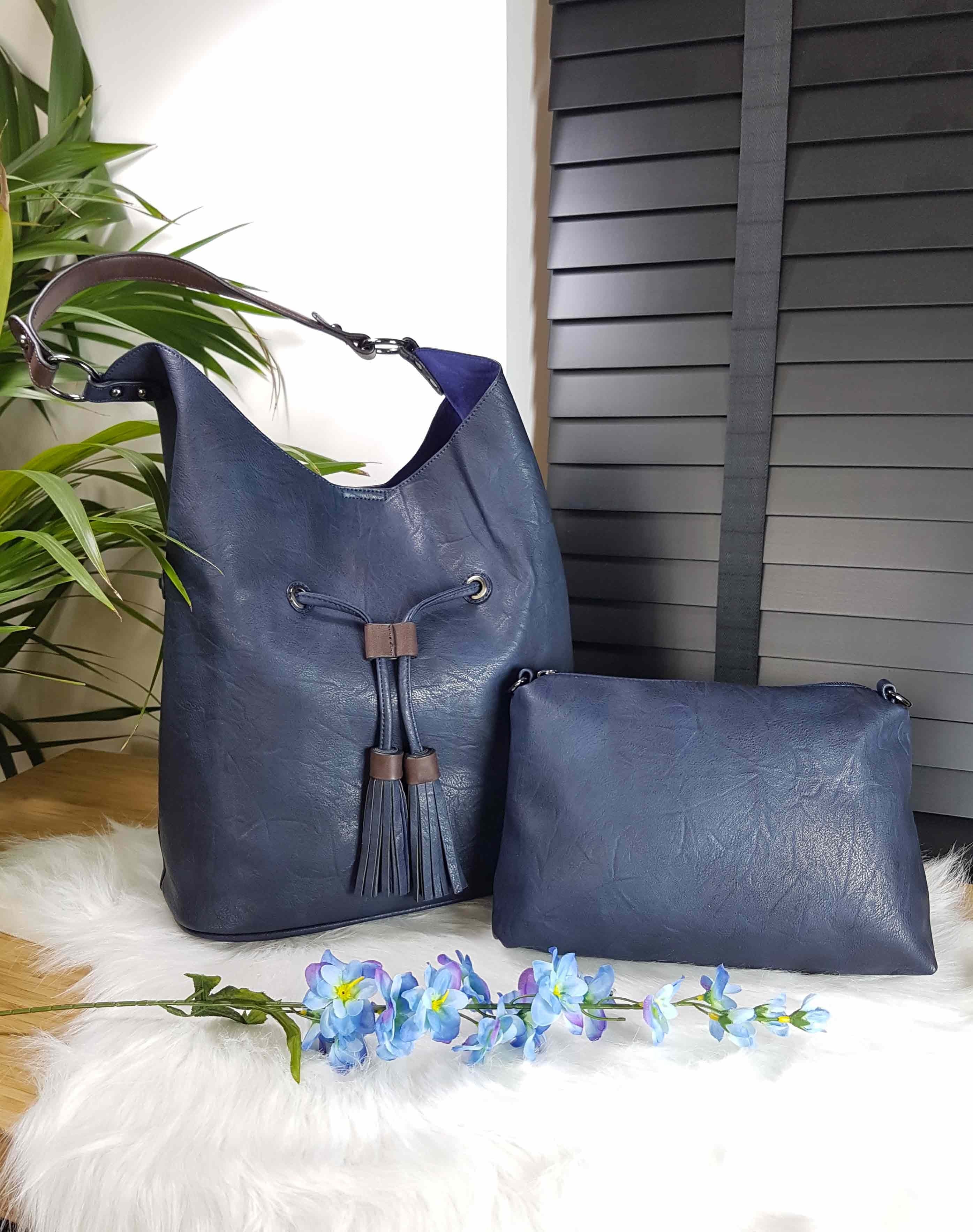 Large sac quotidien bleu