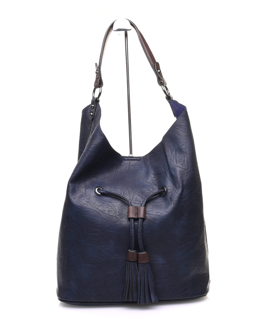 Large sac quotidien bleu