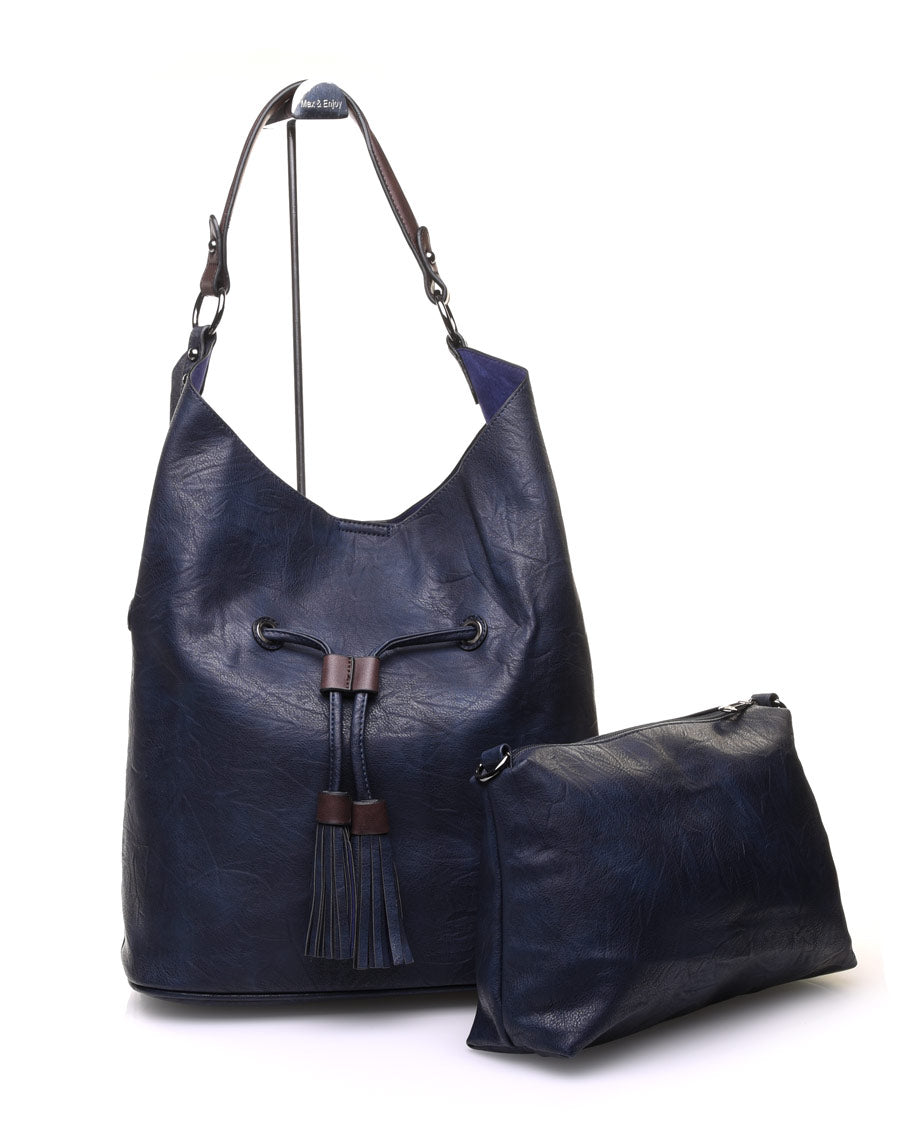 Large sac quotidien bleu