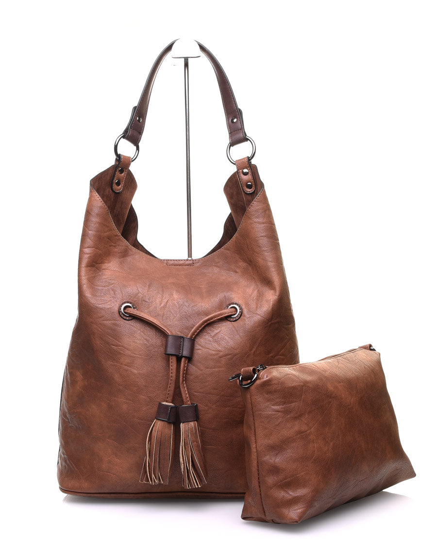 Large sac quotidien camel