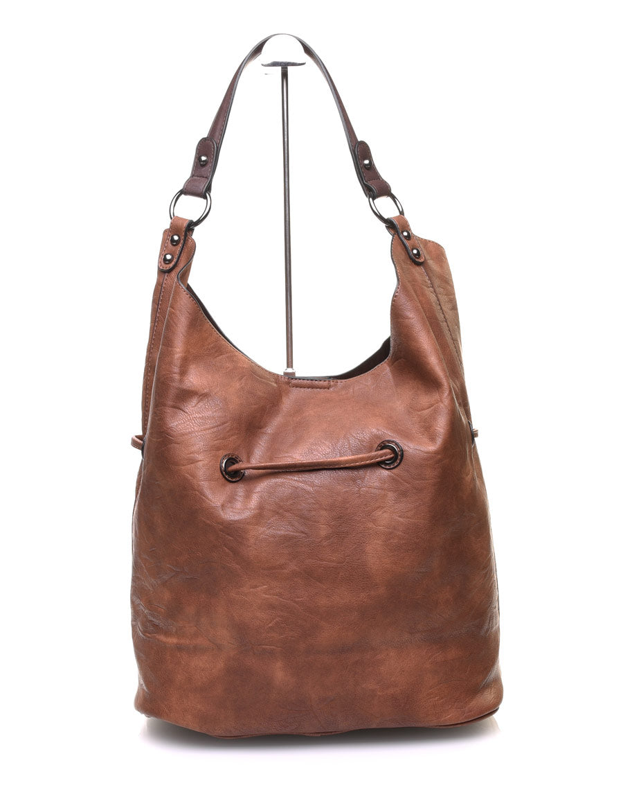 Large sac quotidien camel