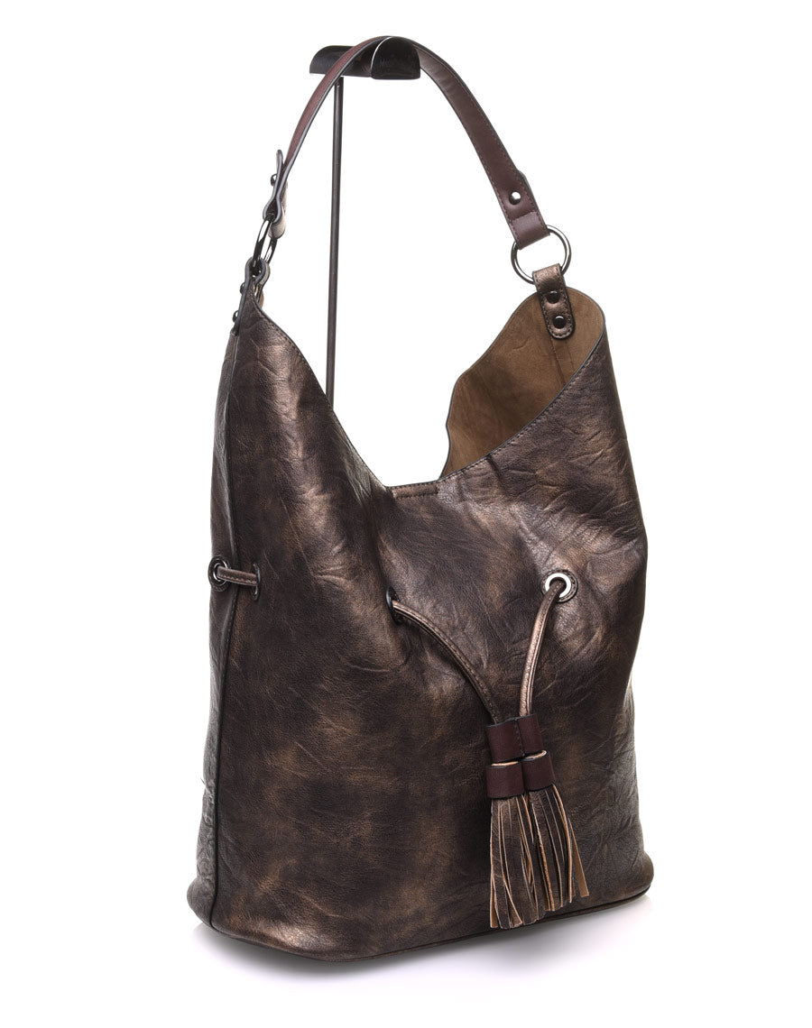 Large sac quotidien doré