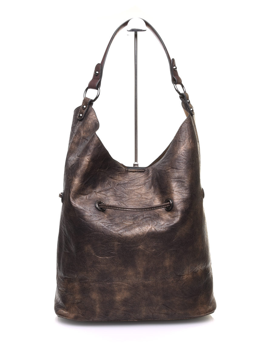 Large sac quotidien doré