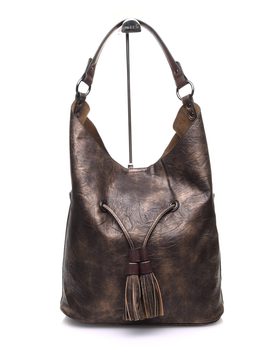 Large sac quotidien doré