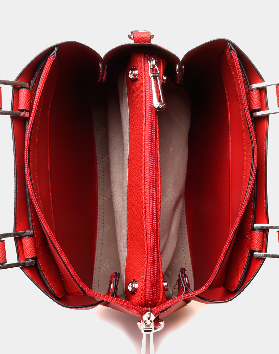 Mini sac à main rouge