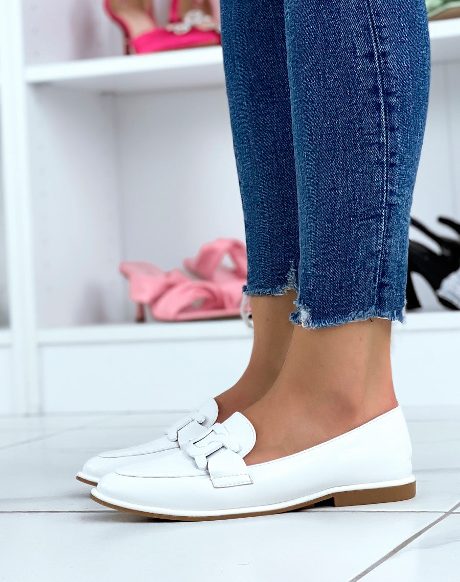 Mocassins blancs