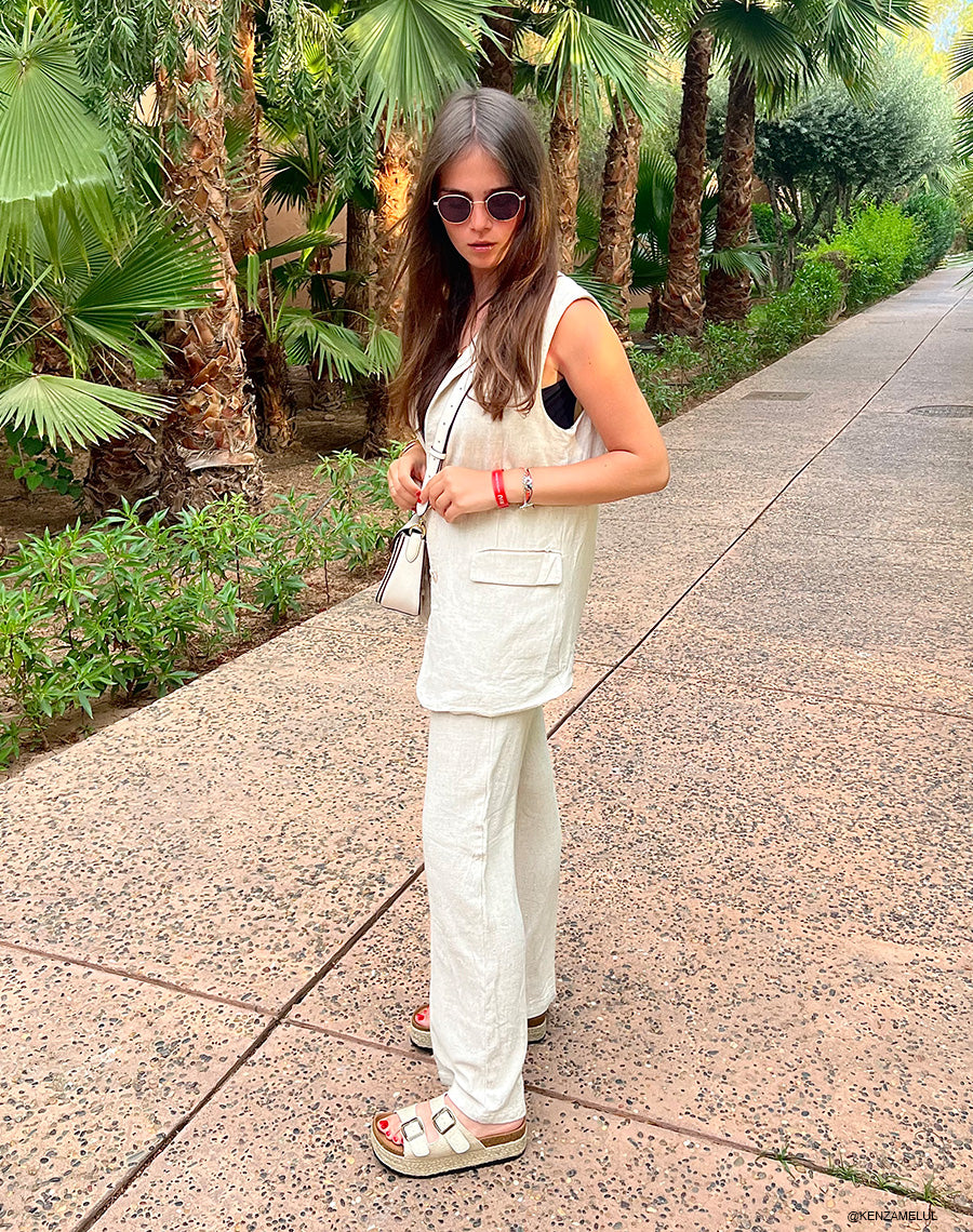 Mules à doubles lanières dorées et pailletées à grosse plateforme