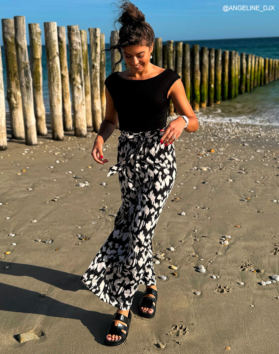 Mules Femme Noires Effet Croco à Plateforme Urbaine