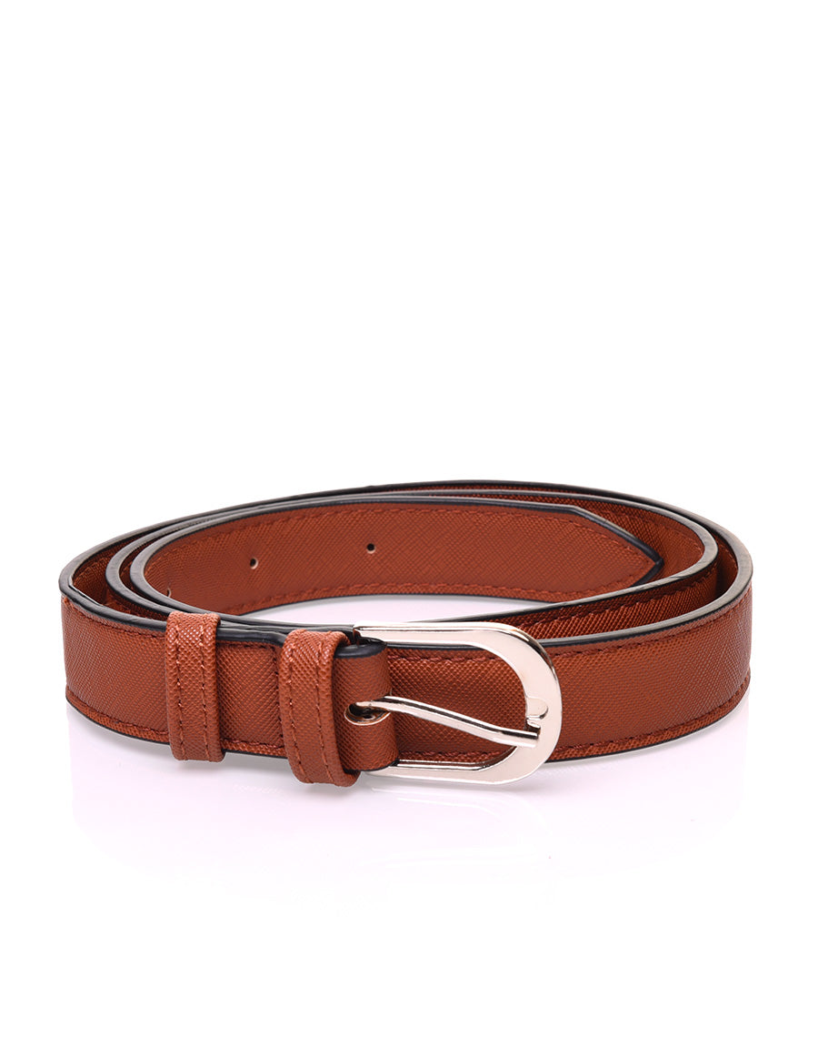 Petit sac 2 en 1 bandoulière et banane texturé camel