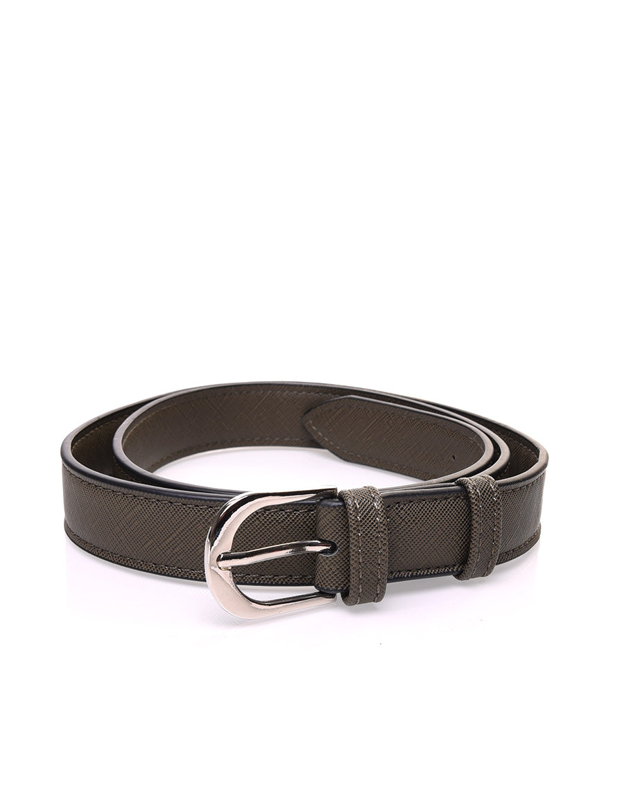 Petit sac 2 en 1 bandoulière et banane texturé kaki