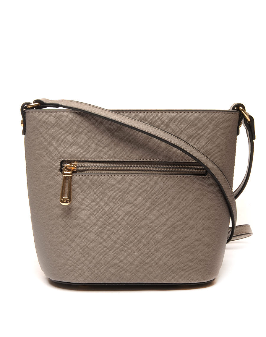 Petit sac bandoulière gris souris