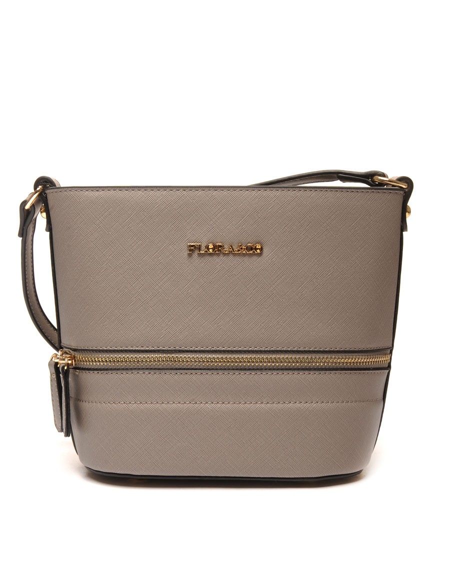 Petit sac bandoulière gris souris