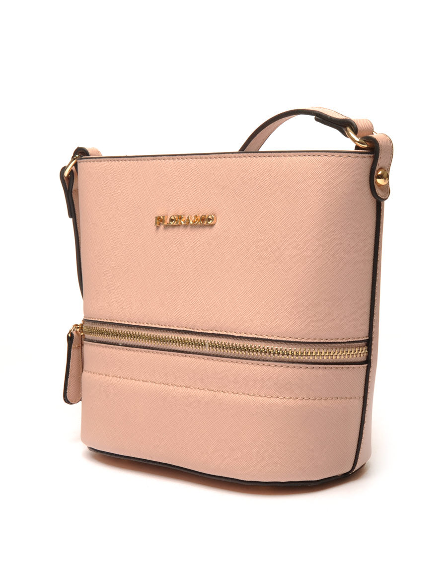 Petit sac bandoulière rose pale