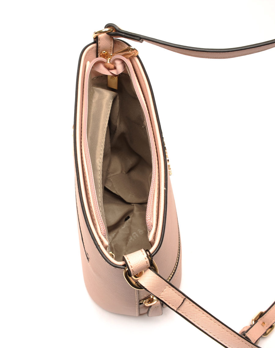 Petit sac bandoulière rose pale