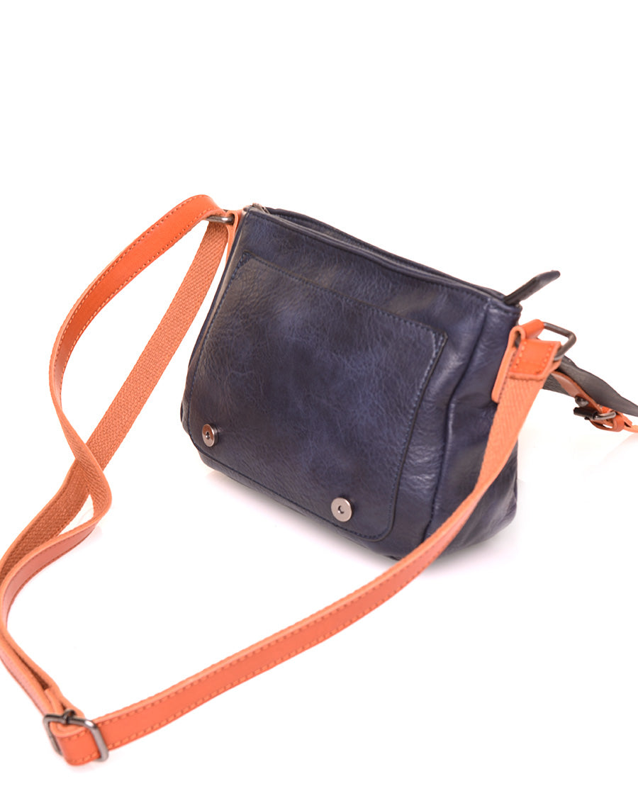 Petit sac bandoulière vintage bleu