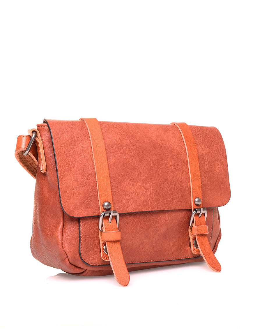 Petit sac bandoulière vintage brique