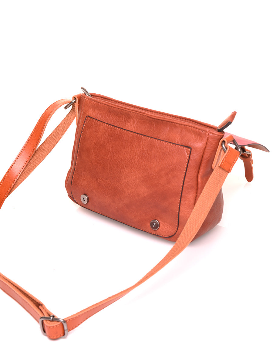 Petit sac bandoulière vintage brique