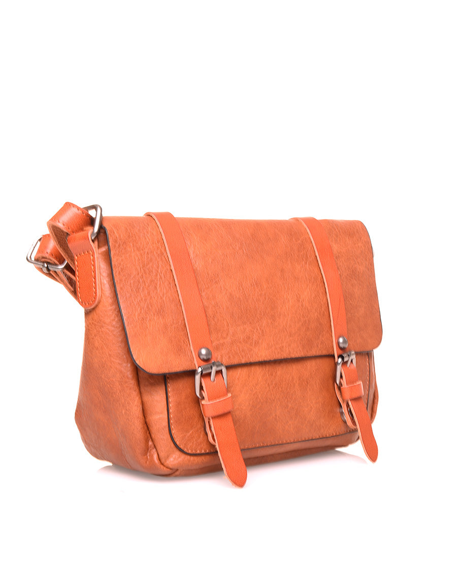 Petit sac bandoulière vintage camel