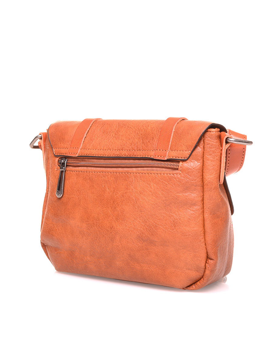 Petit sac bandoulière vintage camel