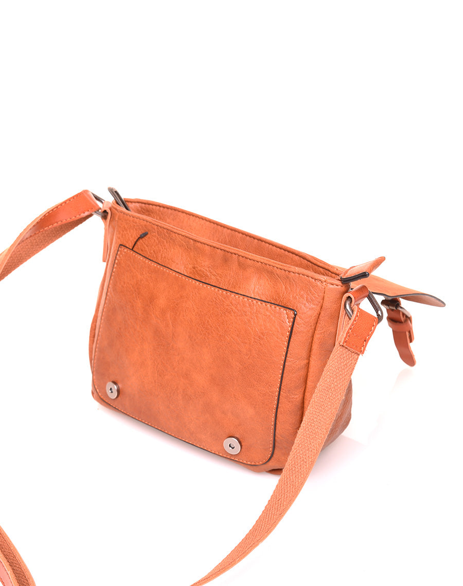 Petit sac bandoulière vintage camel