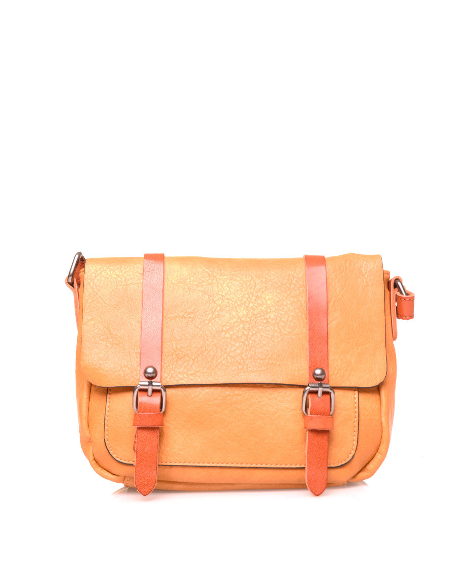 Petit sac bandoulière vintage moutarde