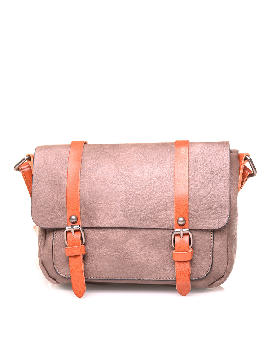 Petit sac bandoulière vintage taupe