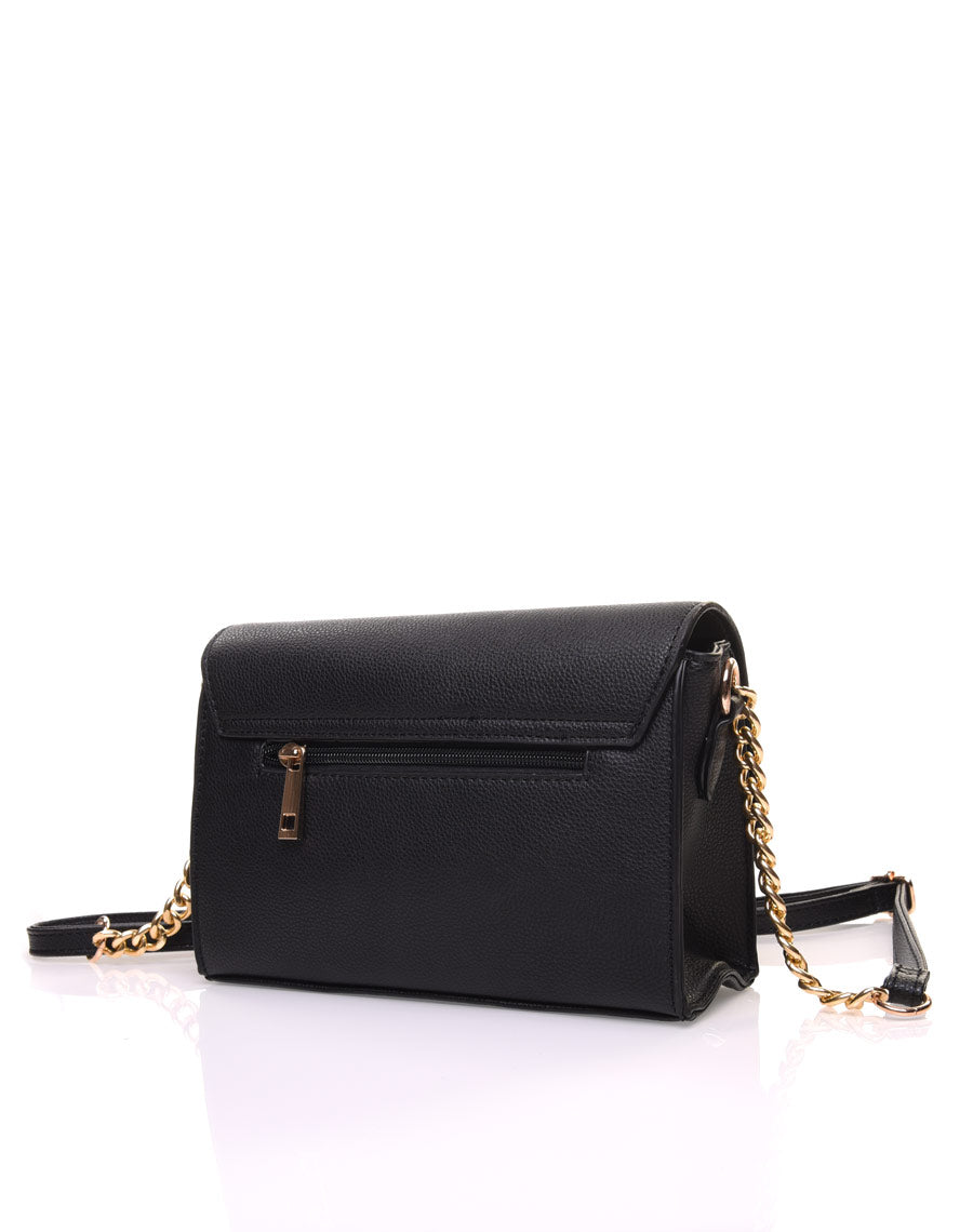 Petit sac en bandoulière orné de perle noir