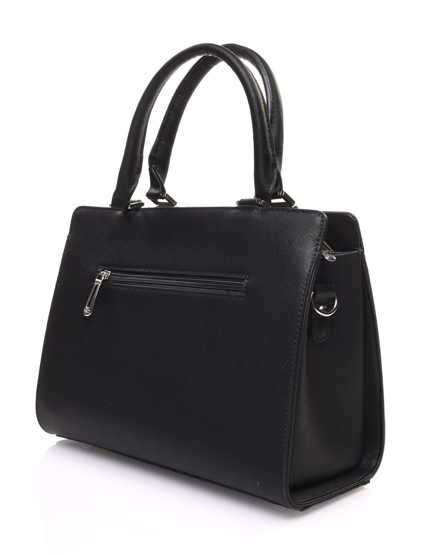 Petit sac à main noir clouté