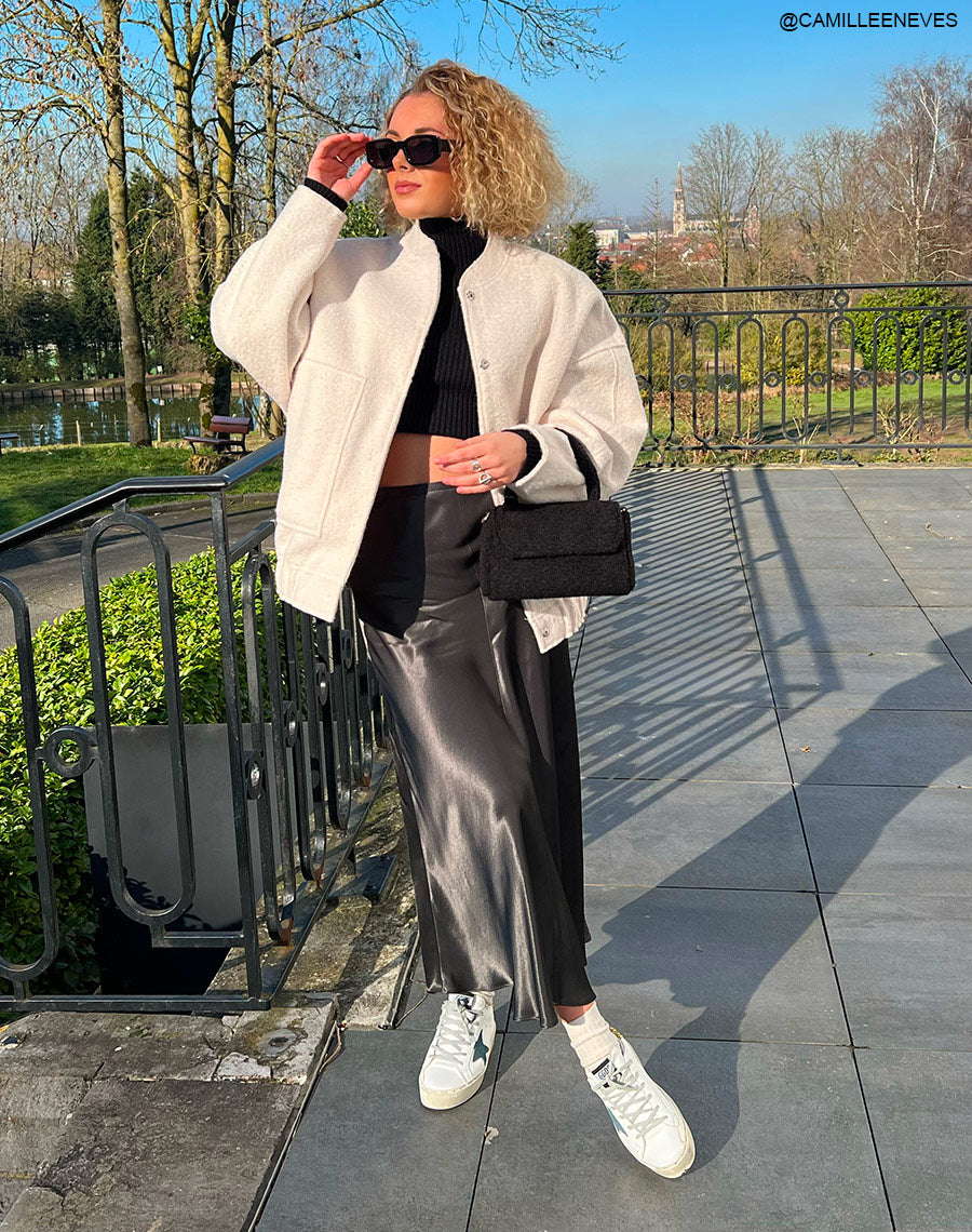 Petit sac à main noir teddy