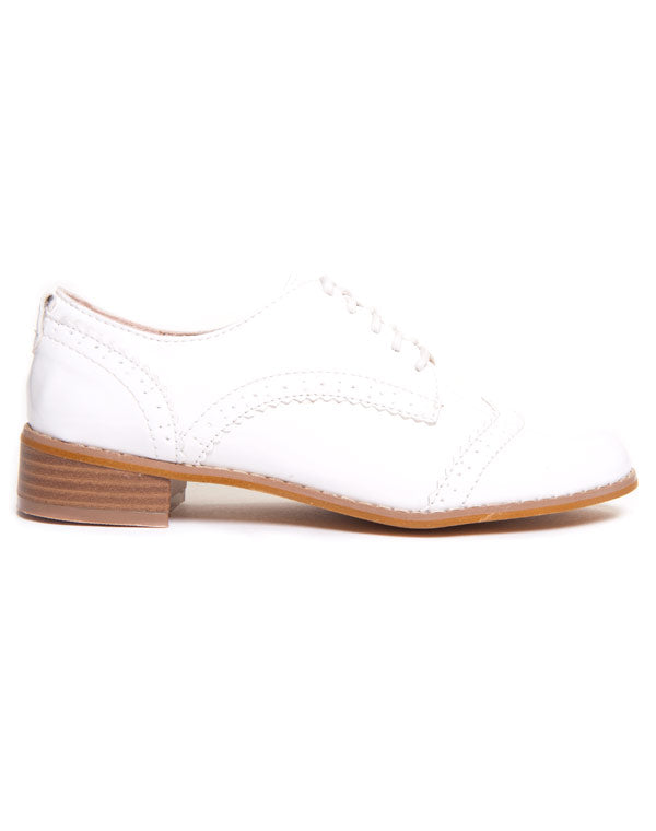 Richelieu blanc verni Ideal