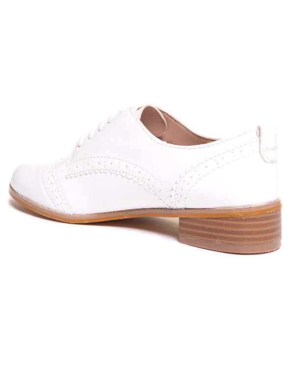 Richelieu blanc verni Ideal