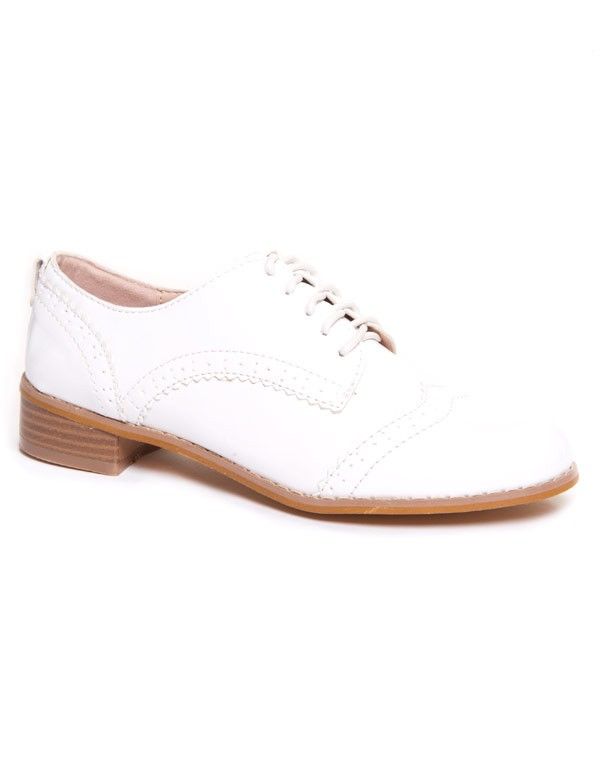 Richelieu blanc verni Ideal