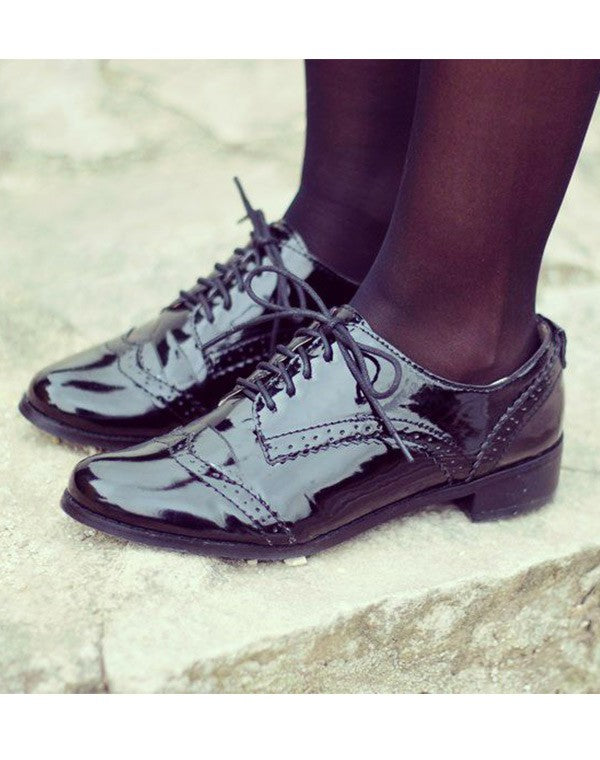 Richelieu noir verni Ideal