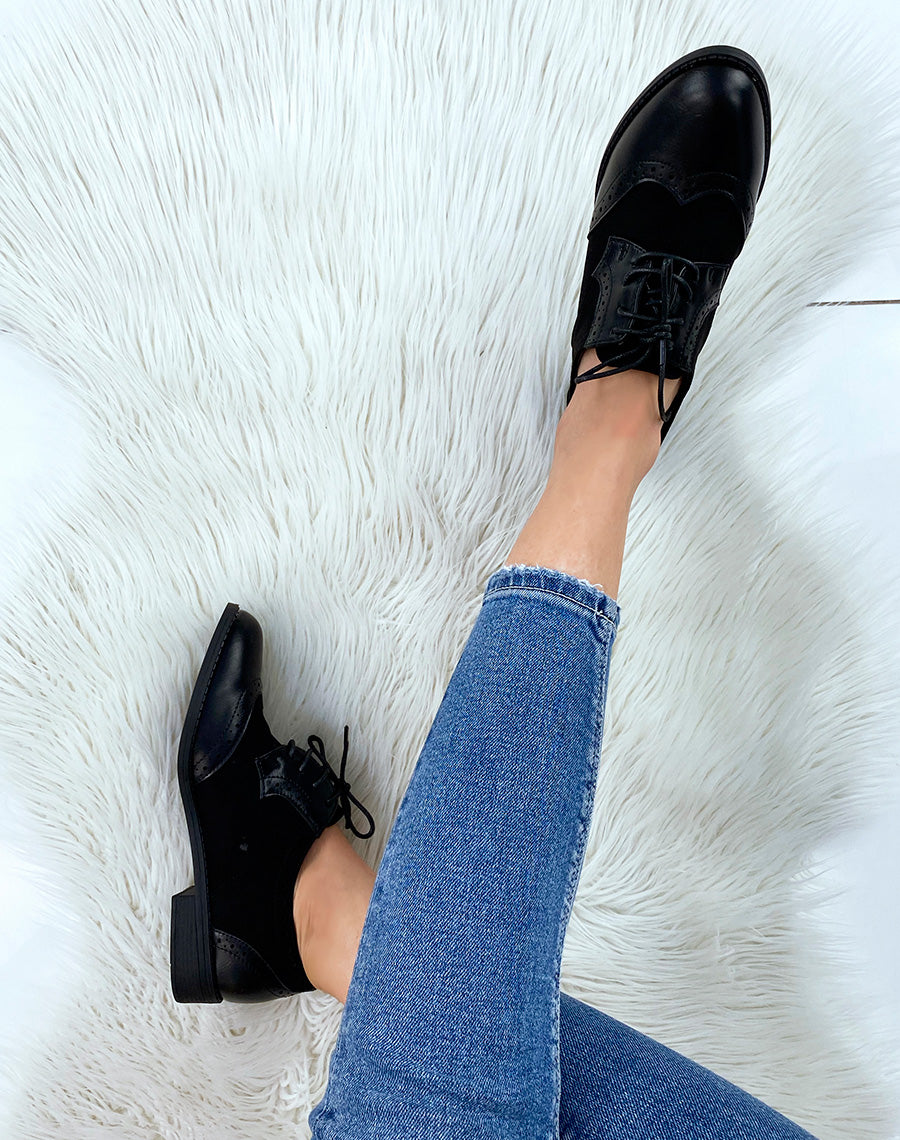 Richelieus bi-matières noires