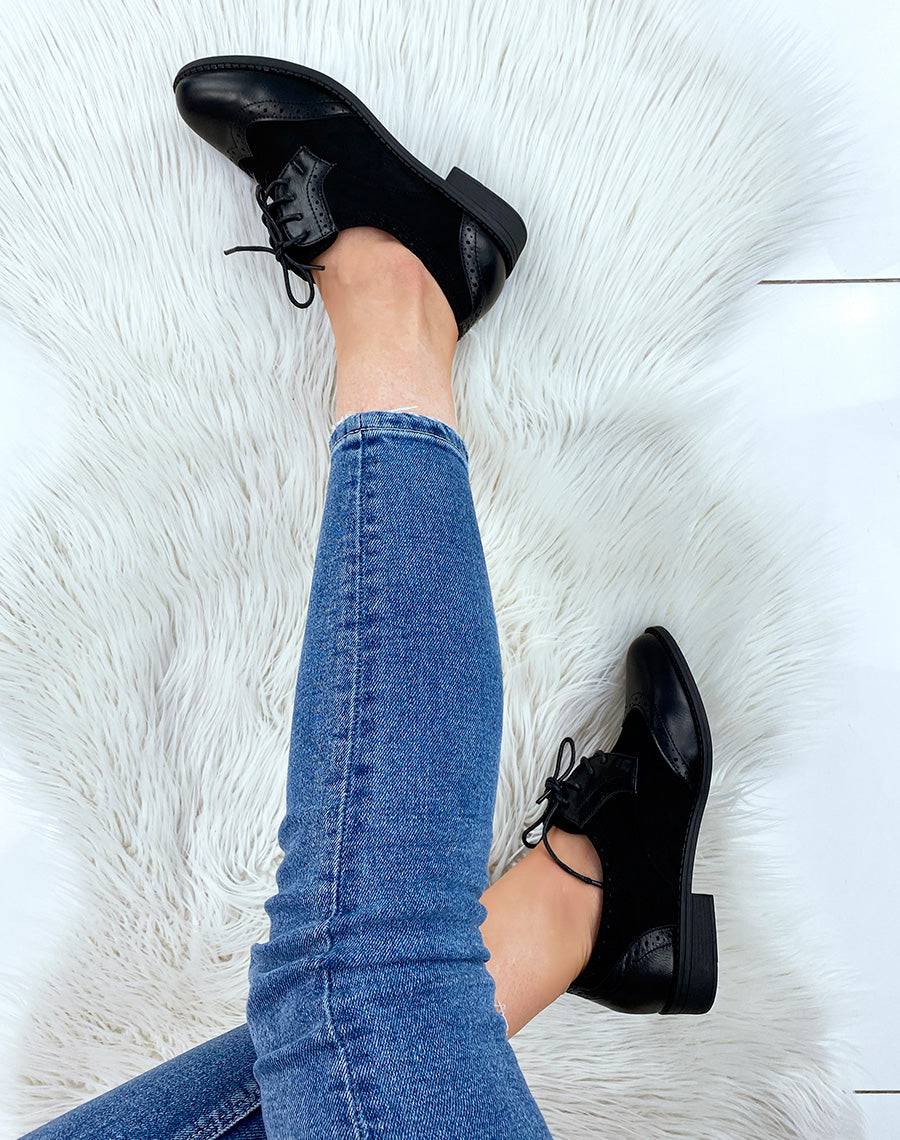 Richelieus bi-matières noires