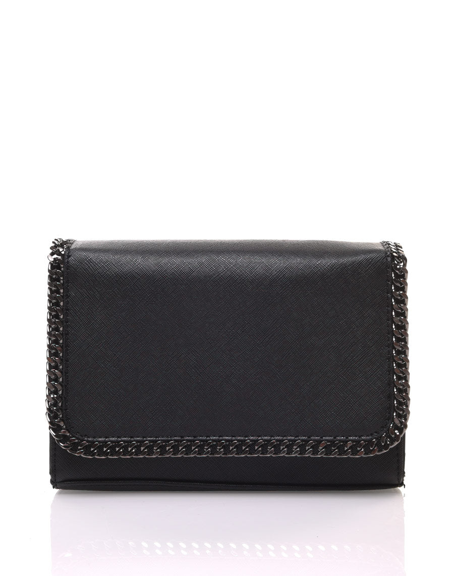 Sac bandoulière avec chaine noir