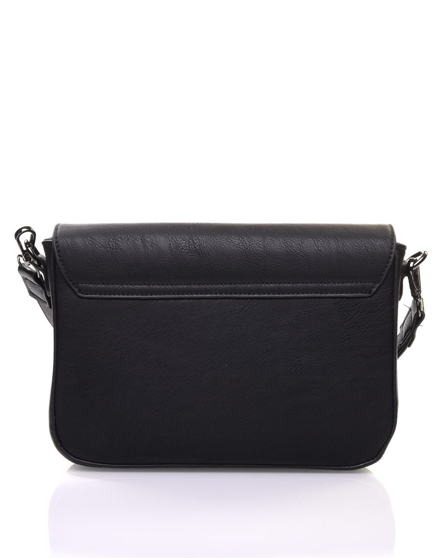 Sac bandoulière clouté noir