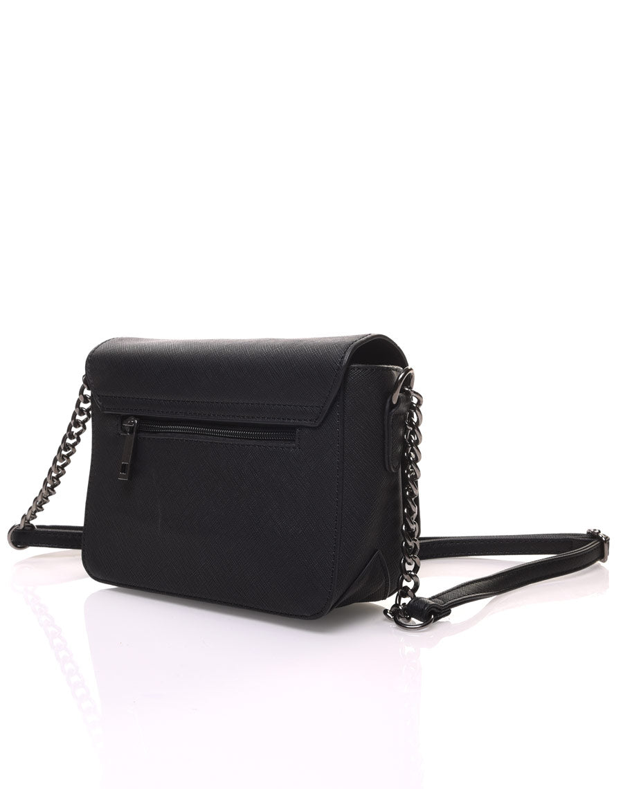 Sac bandoulière clouté noir