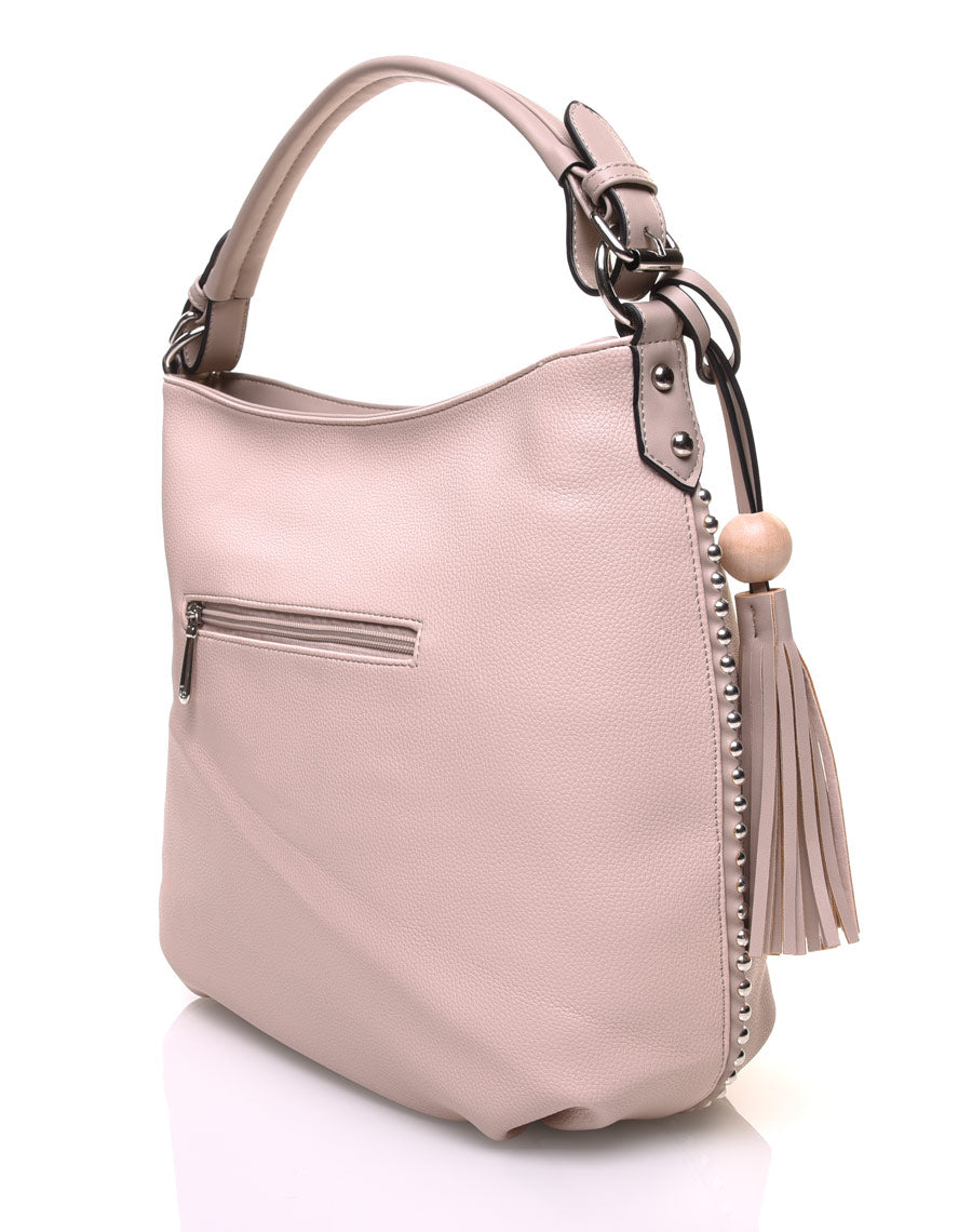 Sac bourse beige