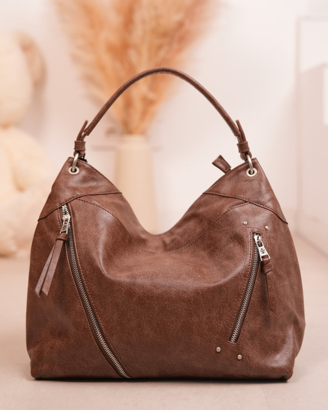 Sac cabas besace marron