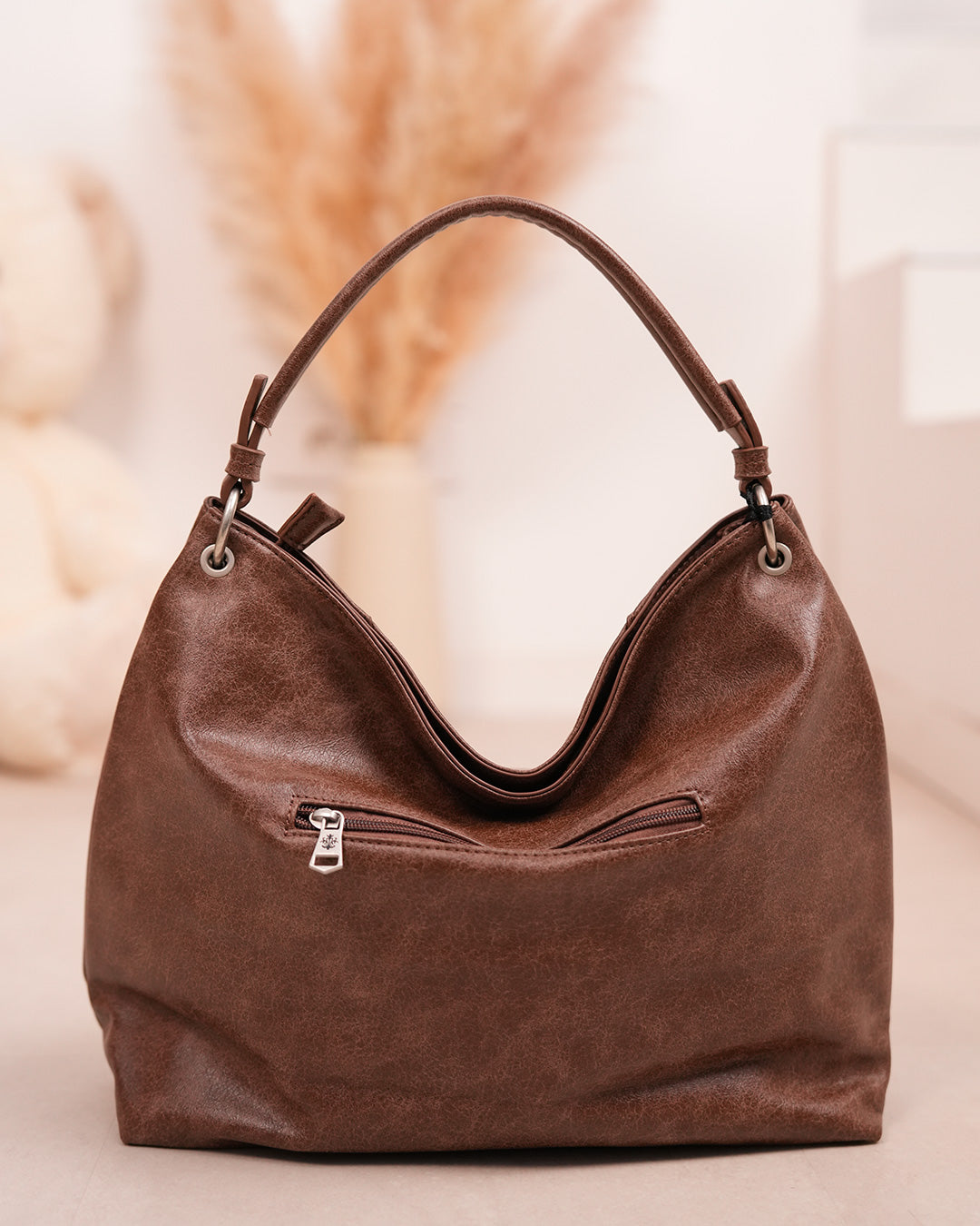 Sac cabas besace marron