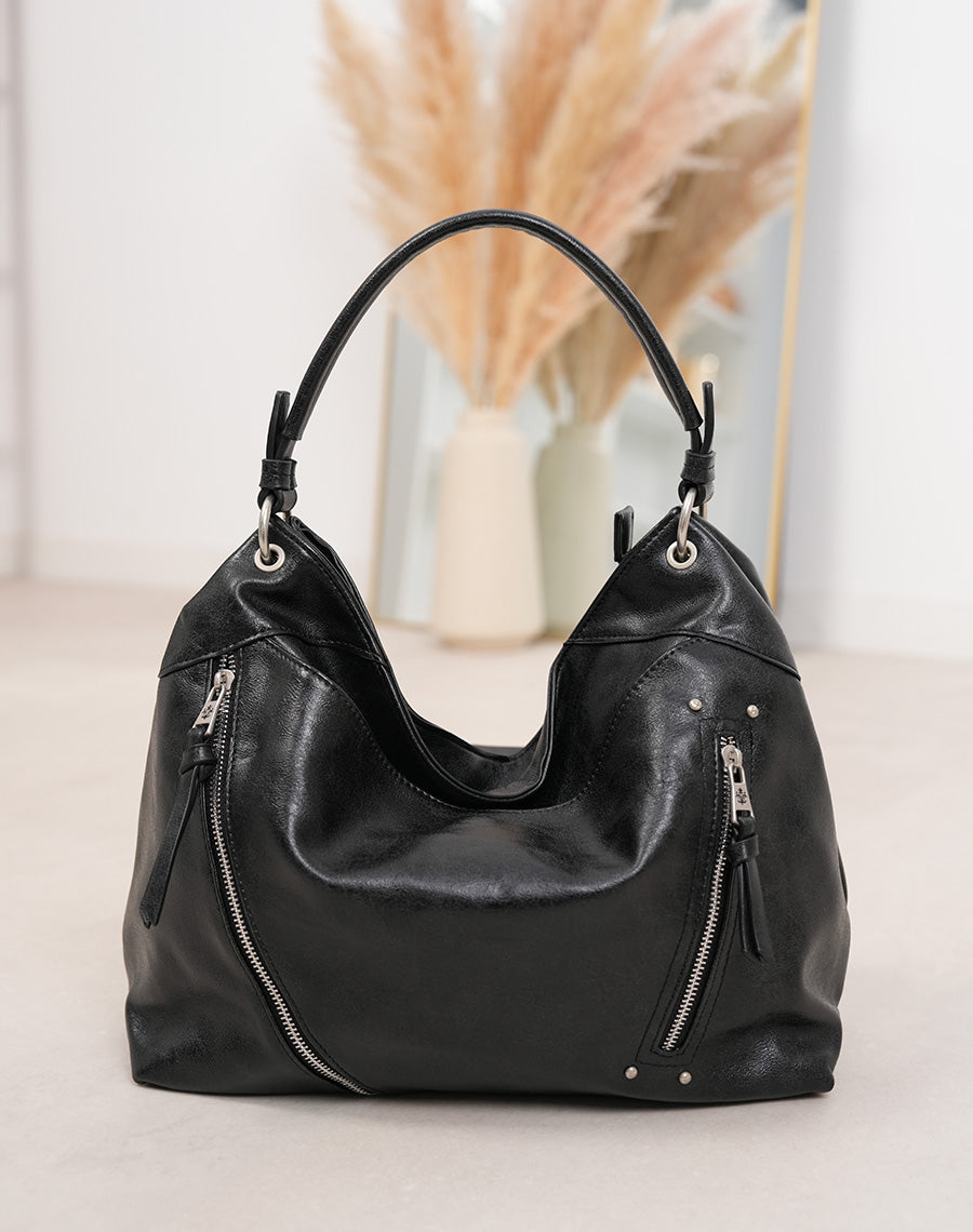 Sac cabas besace noir