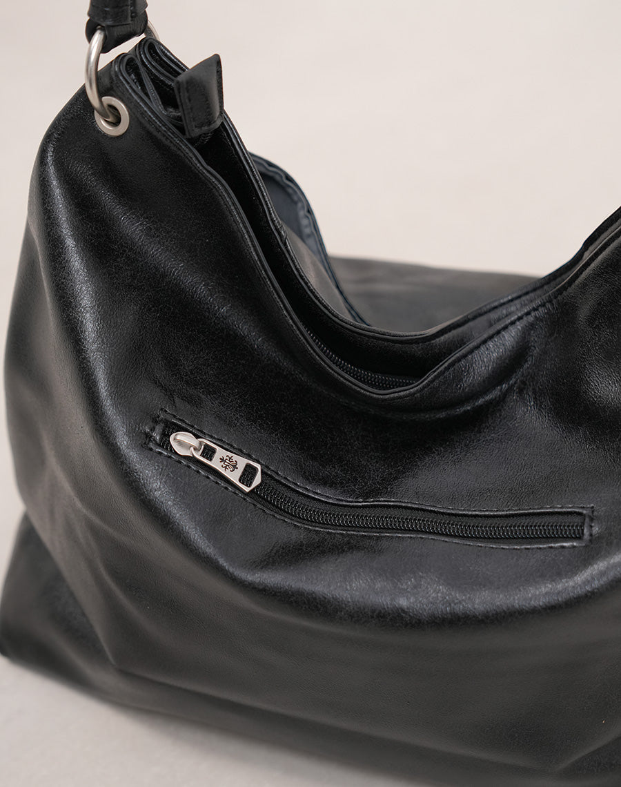 Sac cabas besace noir