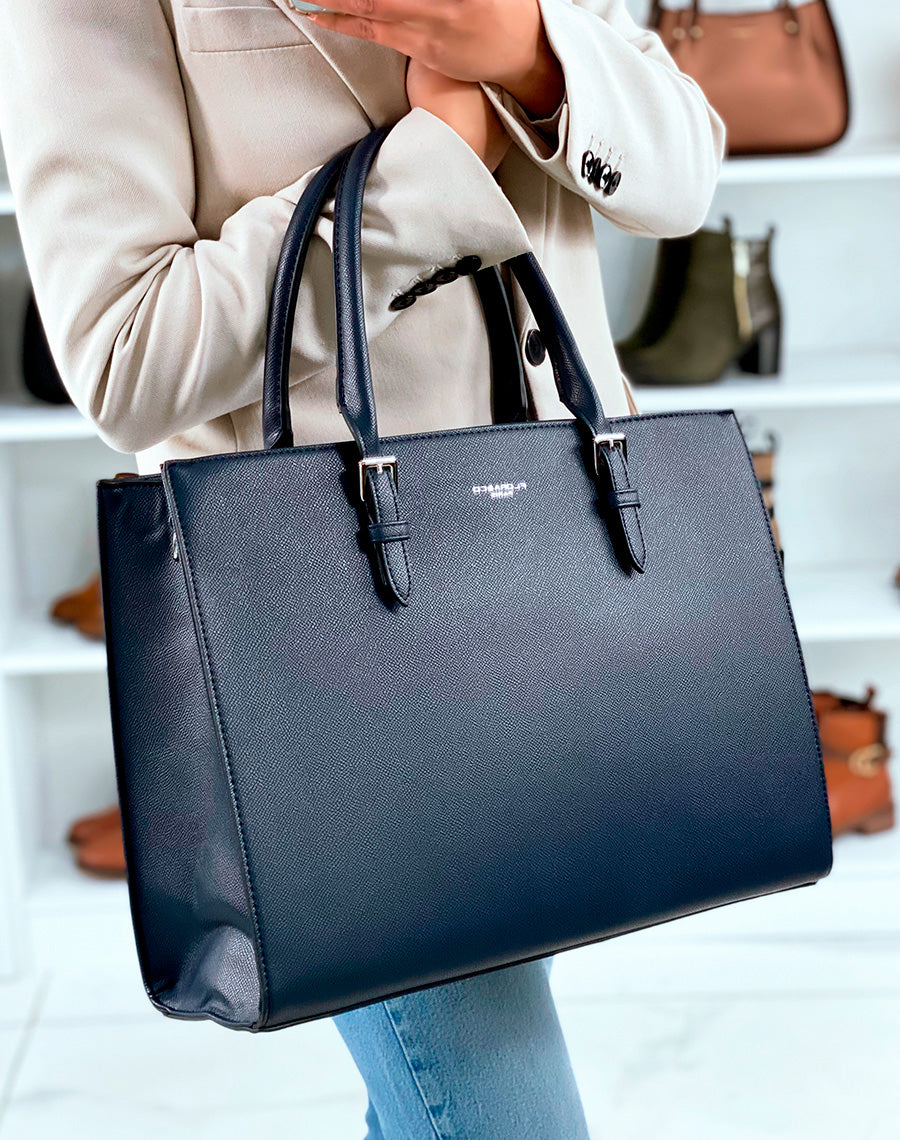 SAC CABAS BLEU CHIC ? DETAILS ARGENT?S