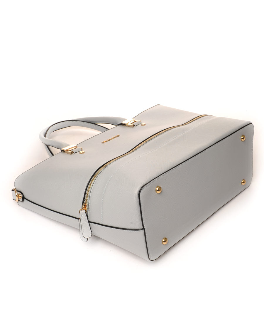 Sac cabas bleu clair zippé