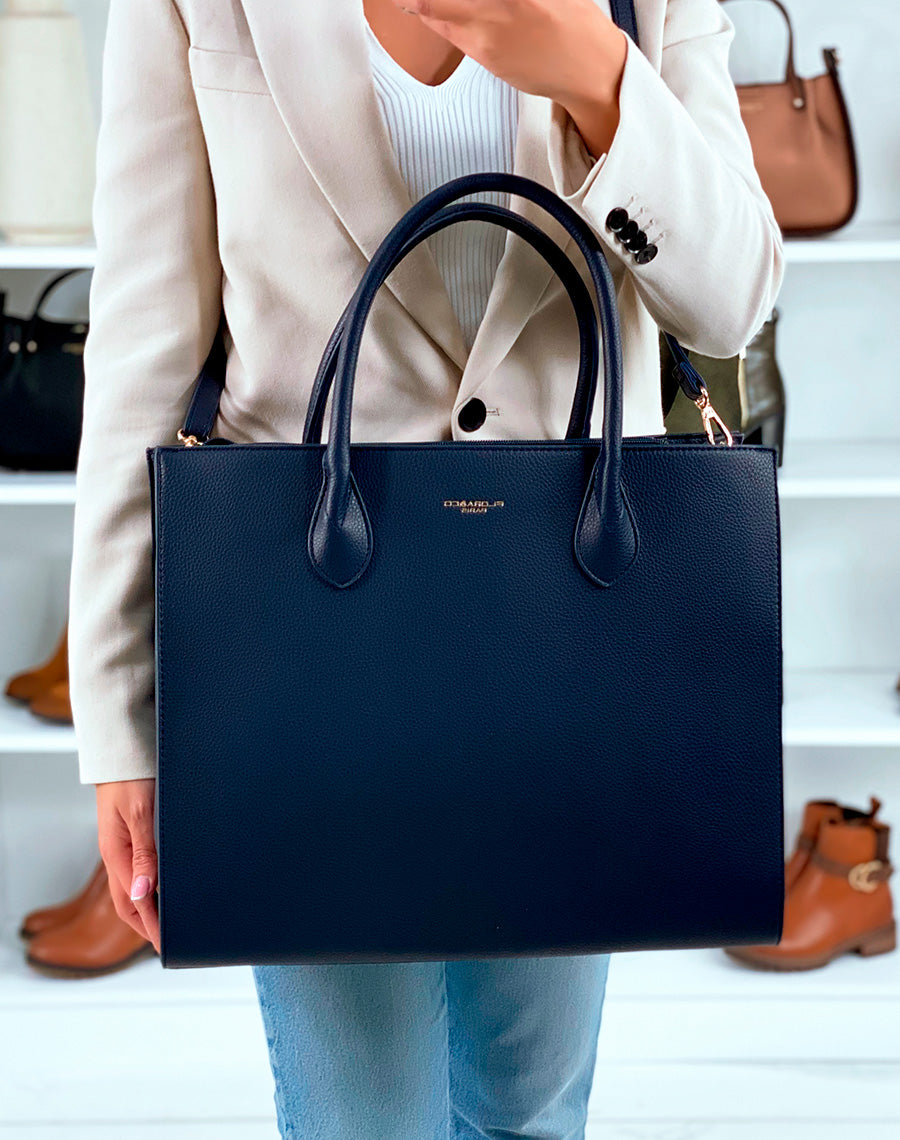 SAC CABAS BLEU PRATIQUE ET GLAMOUR