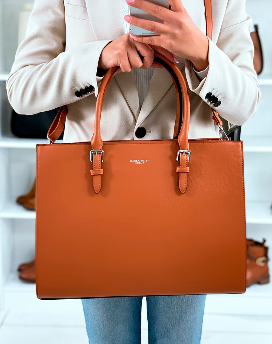 SAC CABAS CAMEL CHIC ? DETAILS ARGENT?S